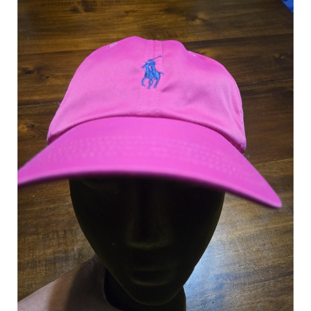 Ralph Lauren Polo Golf Pink Strap Back Adjustable One Size Terry Band Athletic